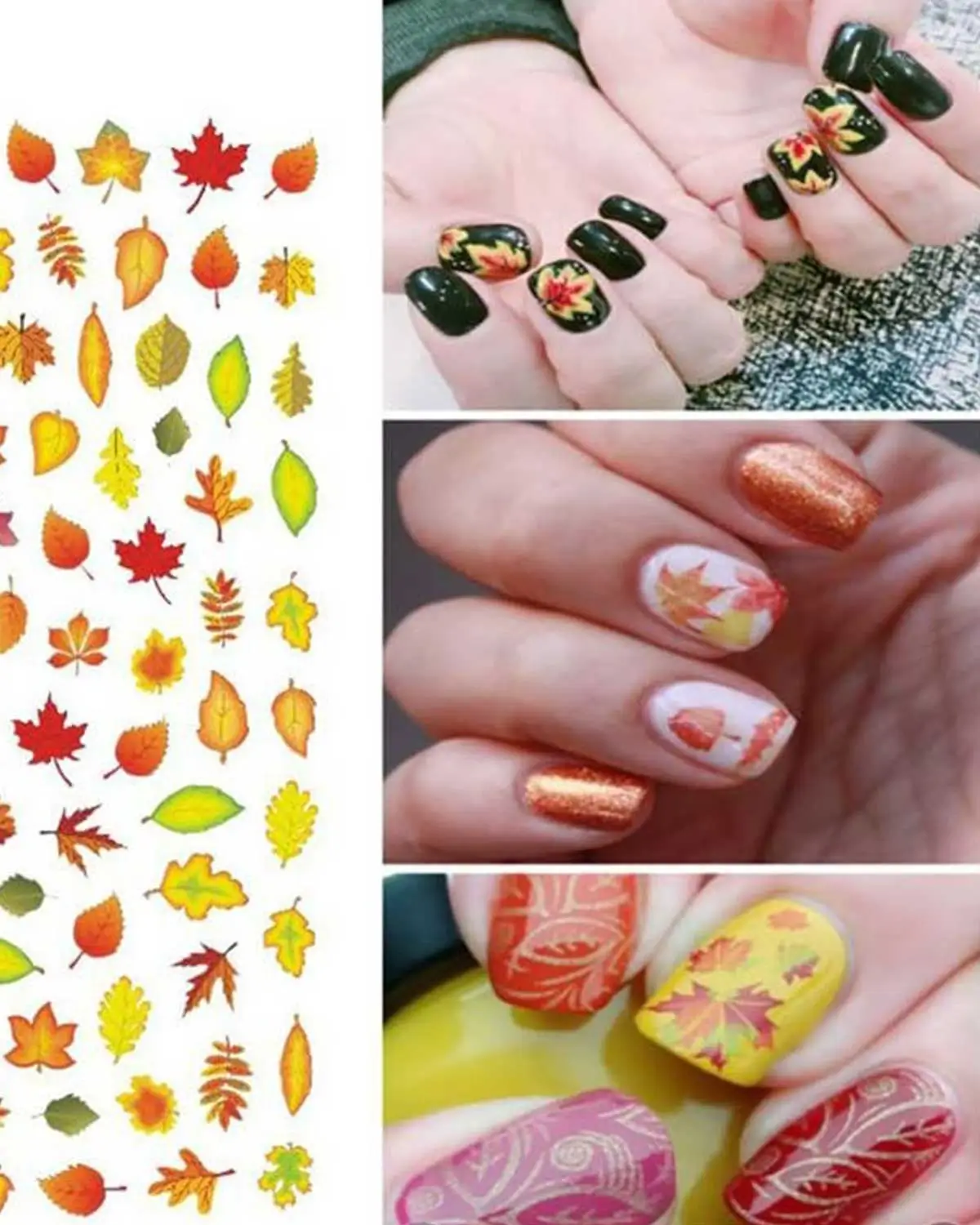 3D Thanksgiving Nail Art Stickers