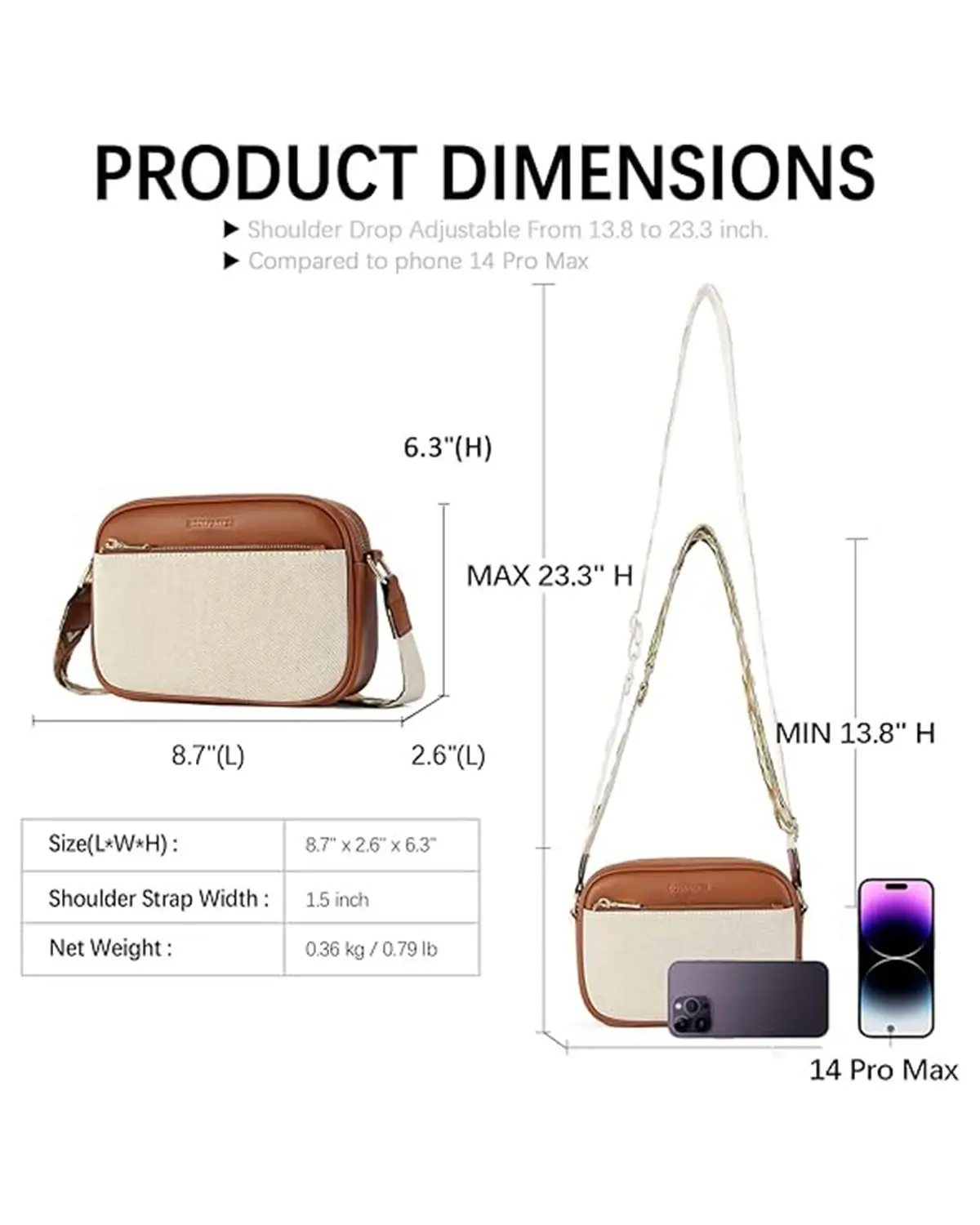 BOSTANTEN Quilted Crossbody Bags for Women