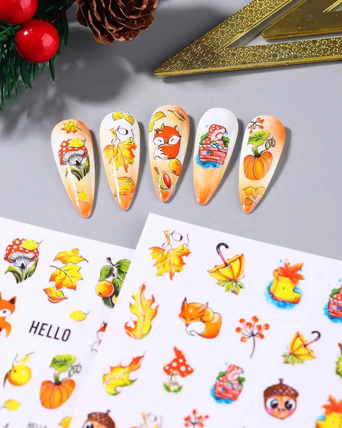 Decals Thanksgiving Nail Art