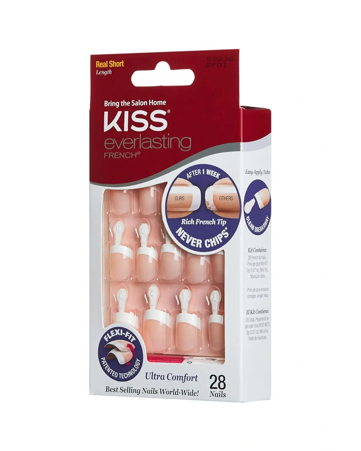 Kiss Everlasting French Fake Nails
