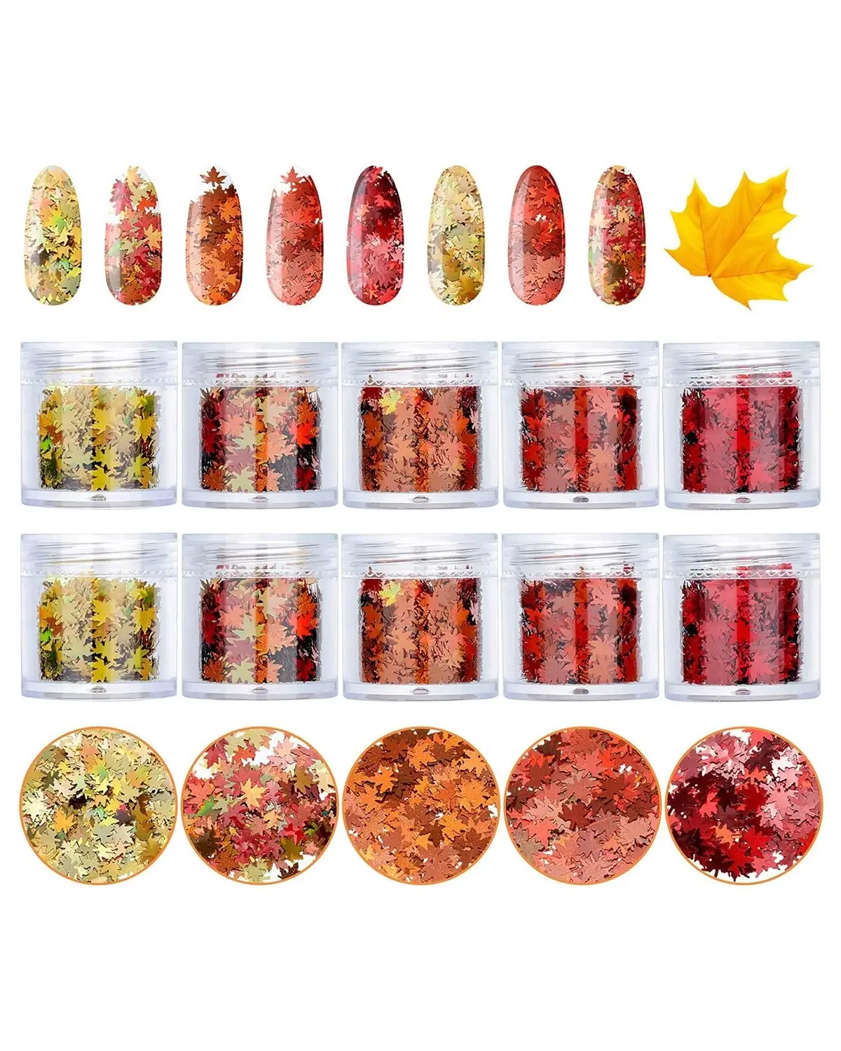 Maitys 10 Boxes Fall Nail