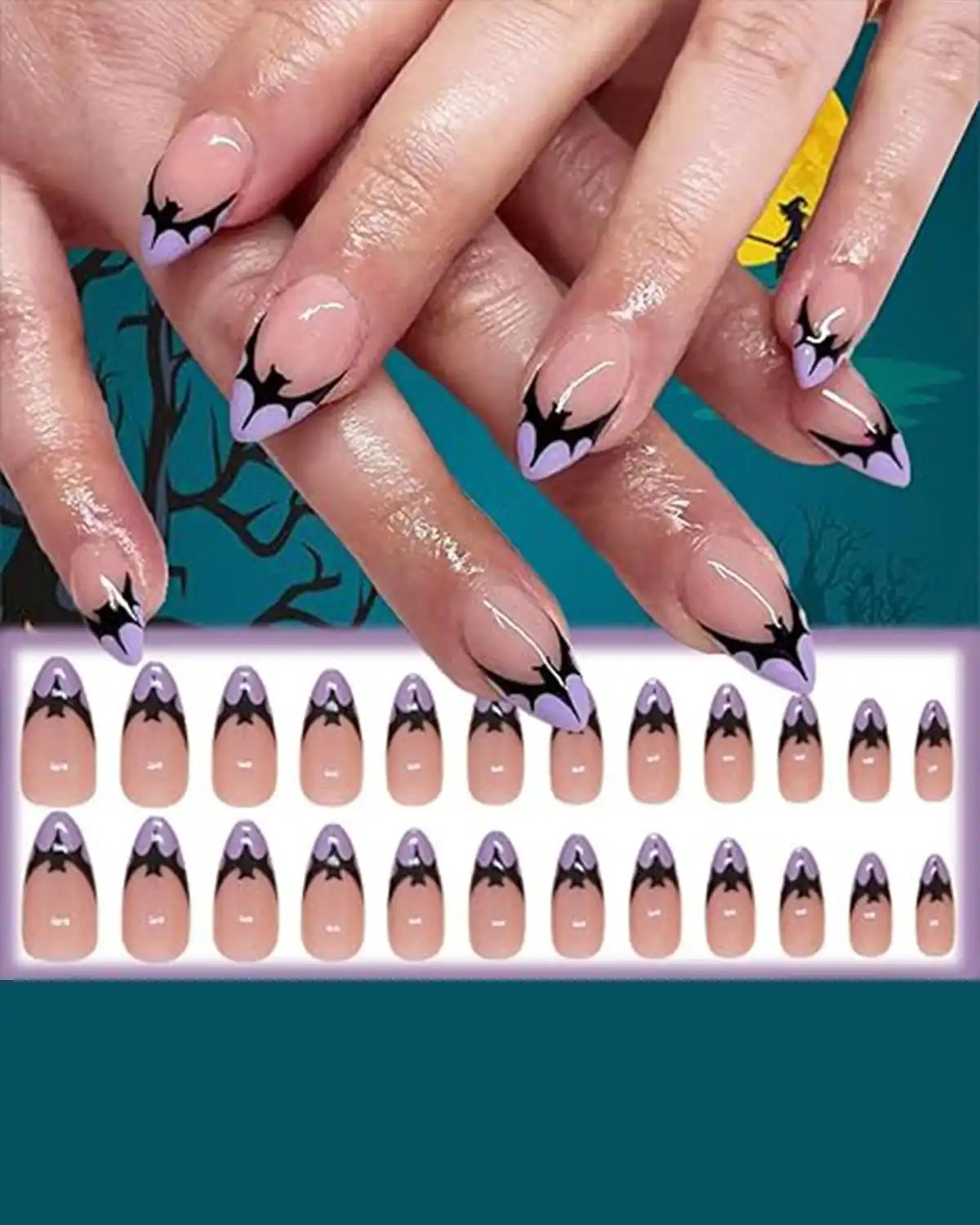 AROVFAM Halloween Press on Nail