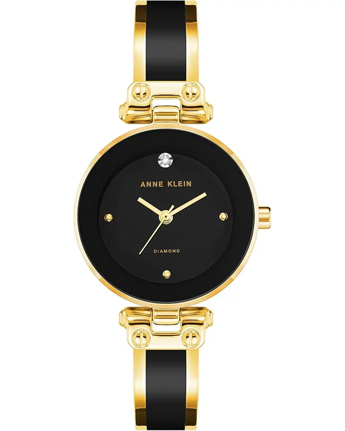 Anne Klein Women Genuine Diamond Dial Bangle Watch