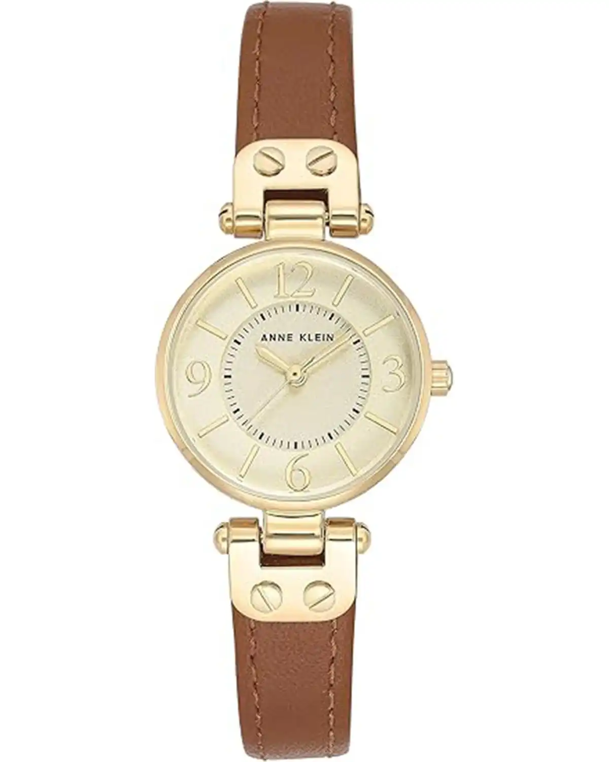 Anne Klein Women Leather Strap Watch