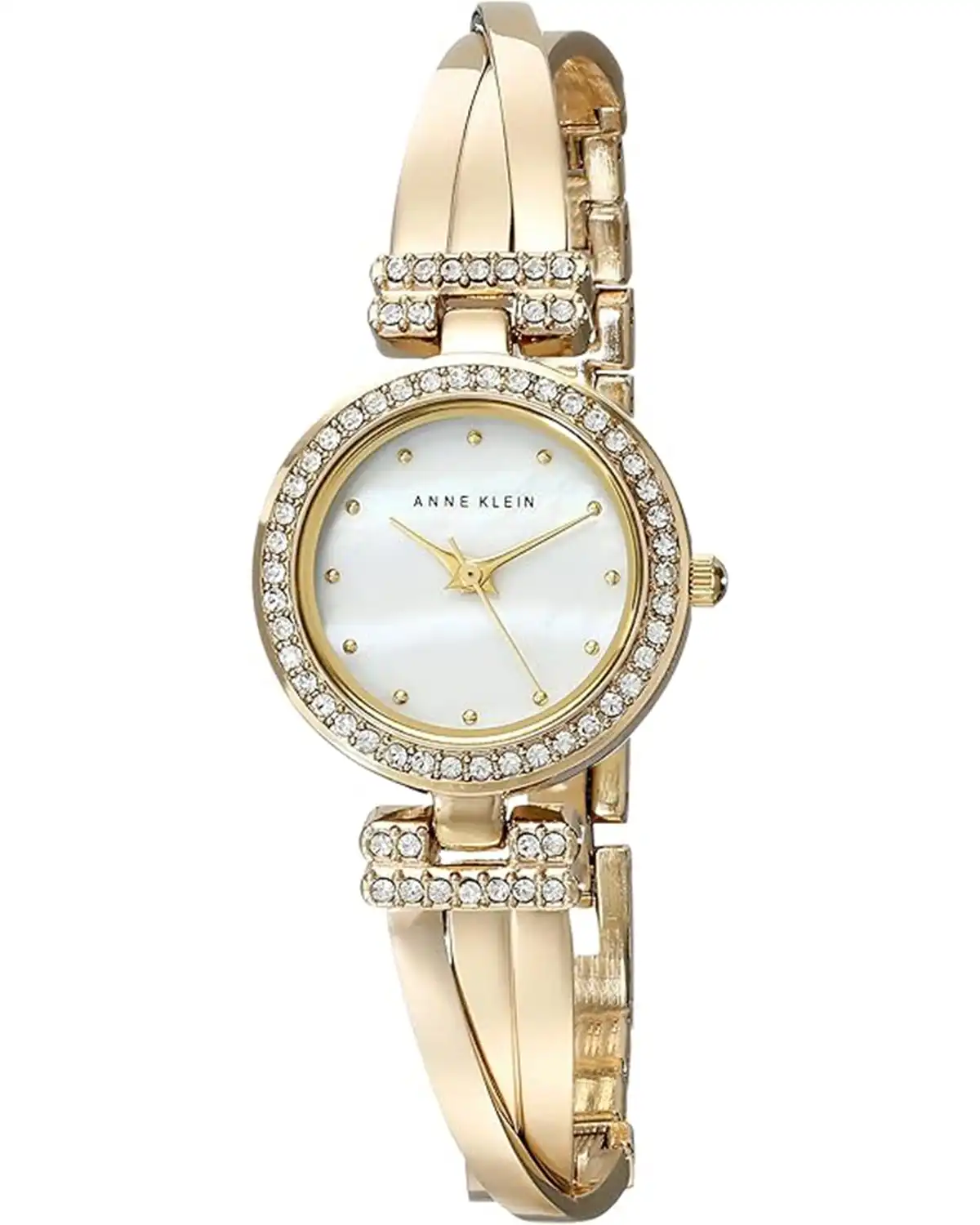 Anne Klein Women Premium Crystal Accented Bangle Watch And Bracelet 