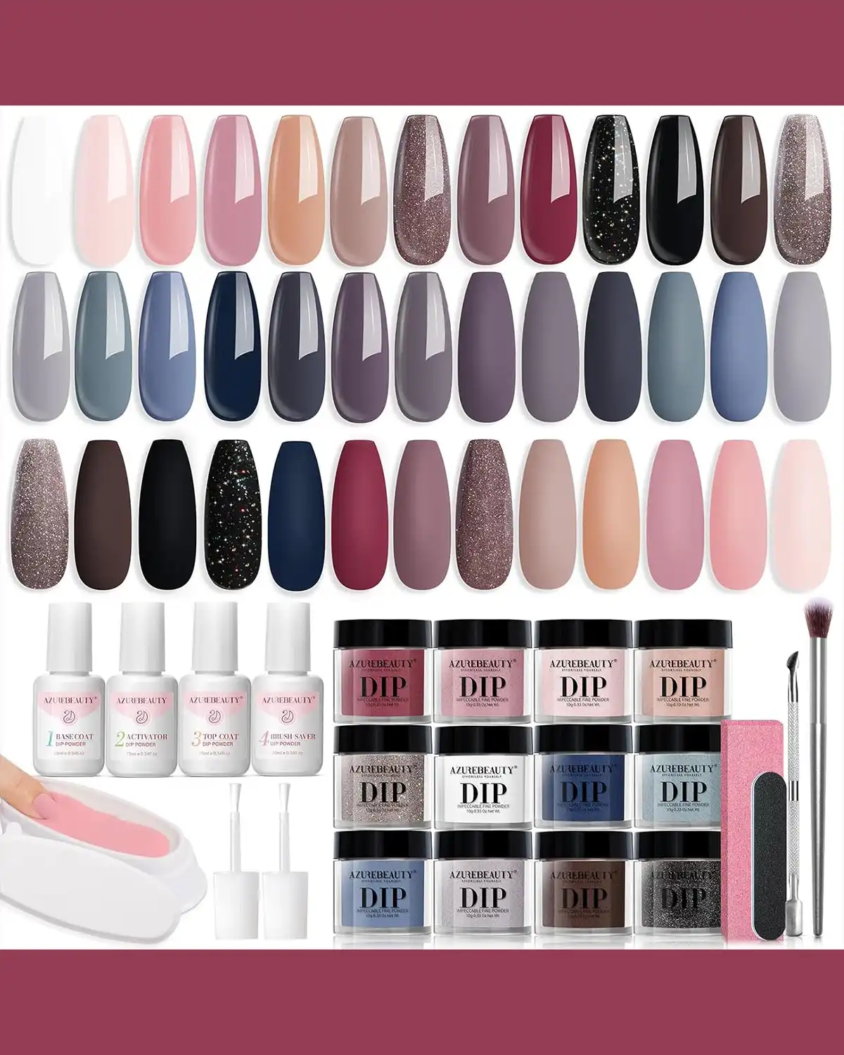 Azurebeauty Dip Powder Nail Kit Review