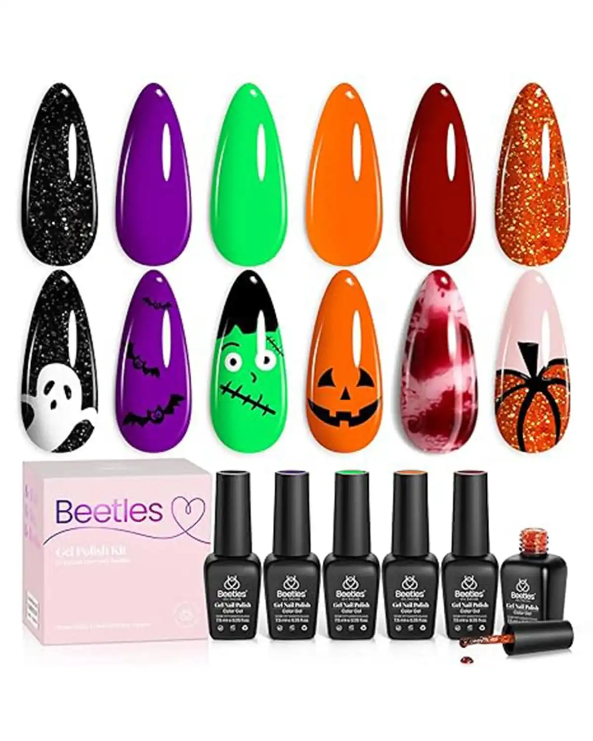 Beetles Halloween Nail Polish for Women