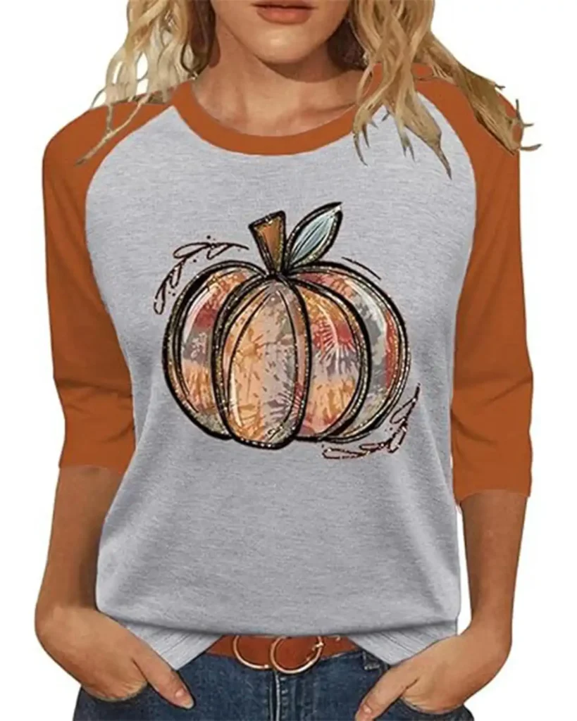 Beopjesk Thanksgiving T-Shirt for Womens