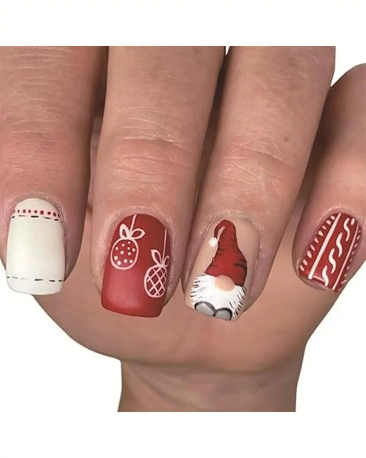 CEWEWP Christmas Fake Nails