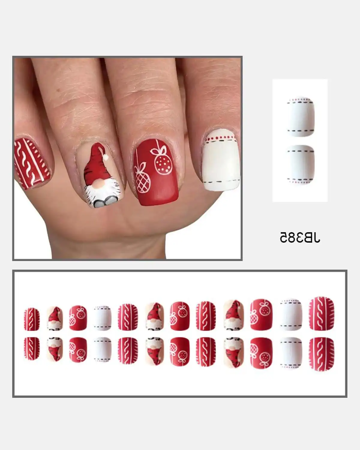 CEWEWP Christmas Fake Nails