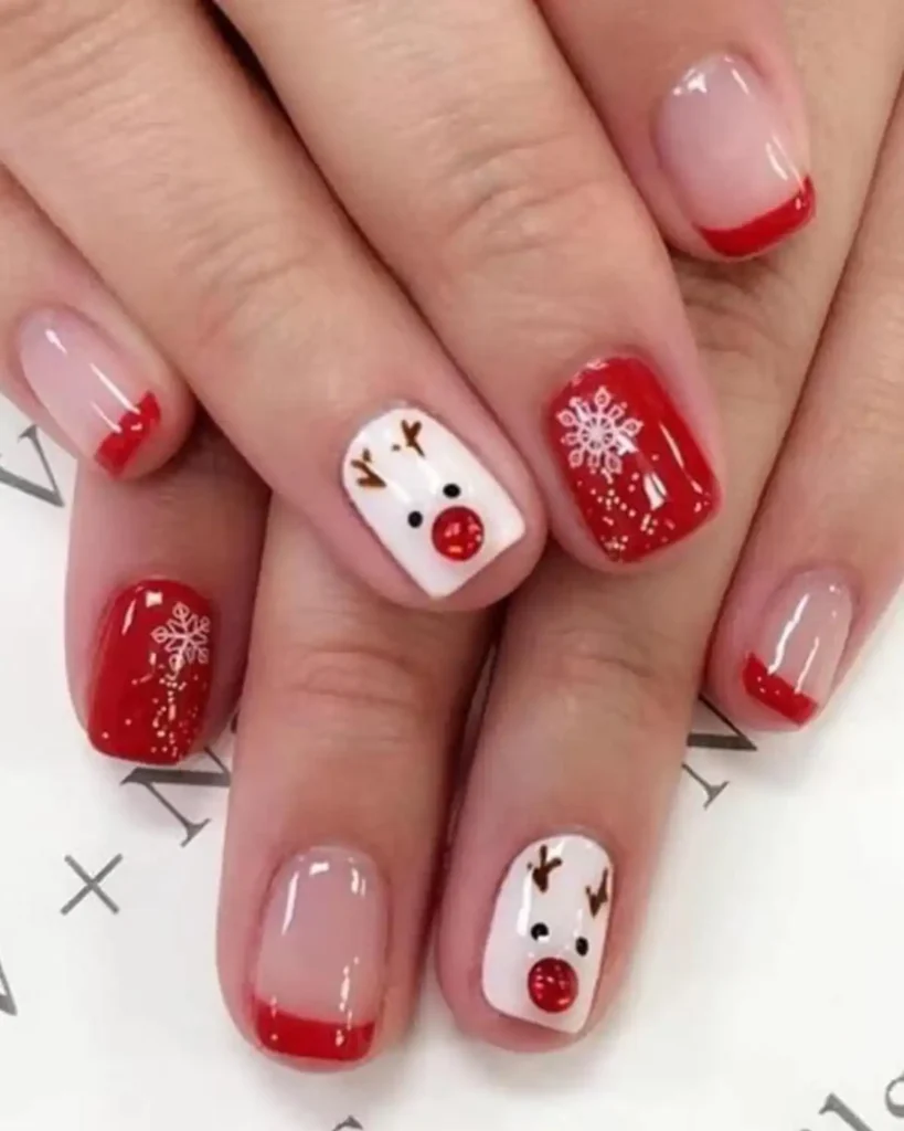 CTTHNBD 6 Packs Christmas Press on Nails