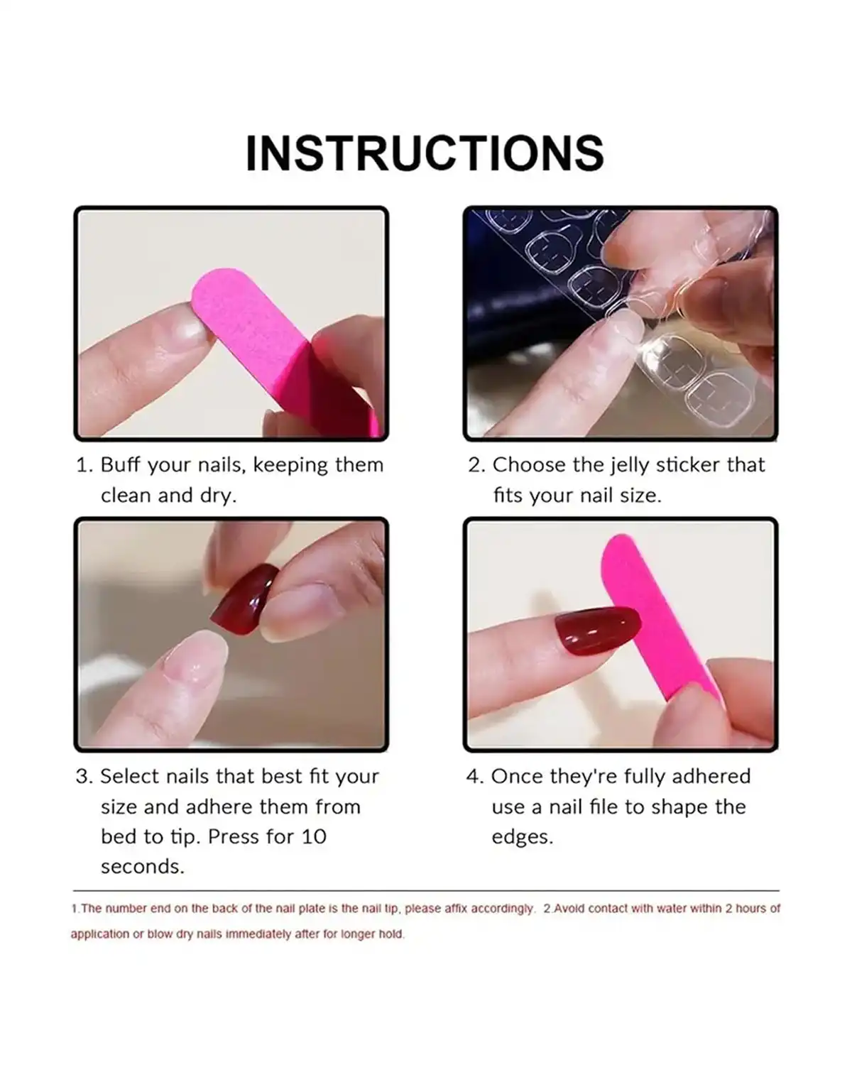 CTTHNBD 6 Packs Christmas Press on Nails