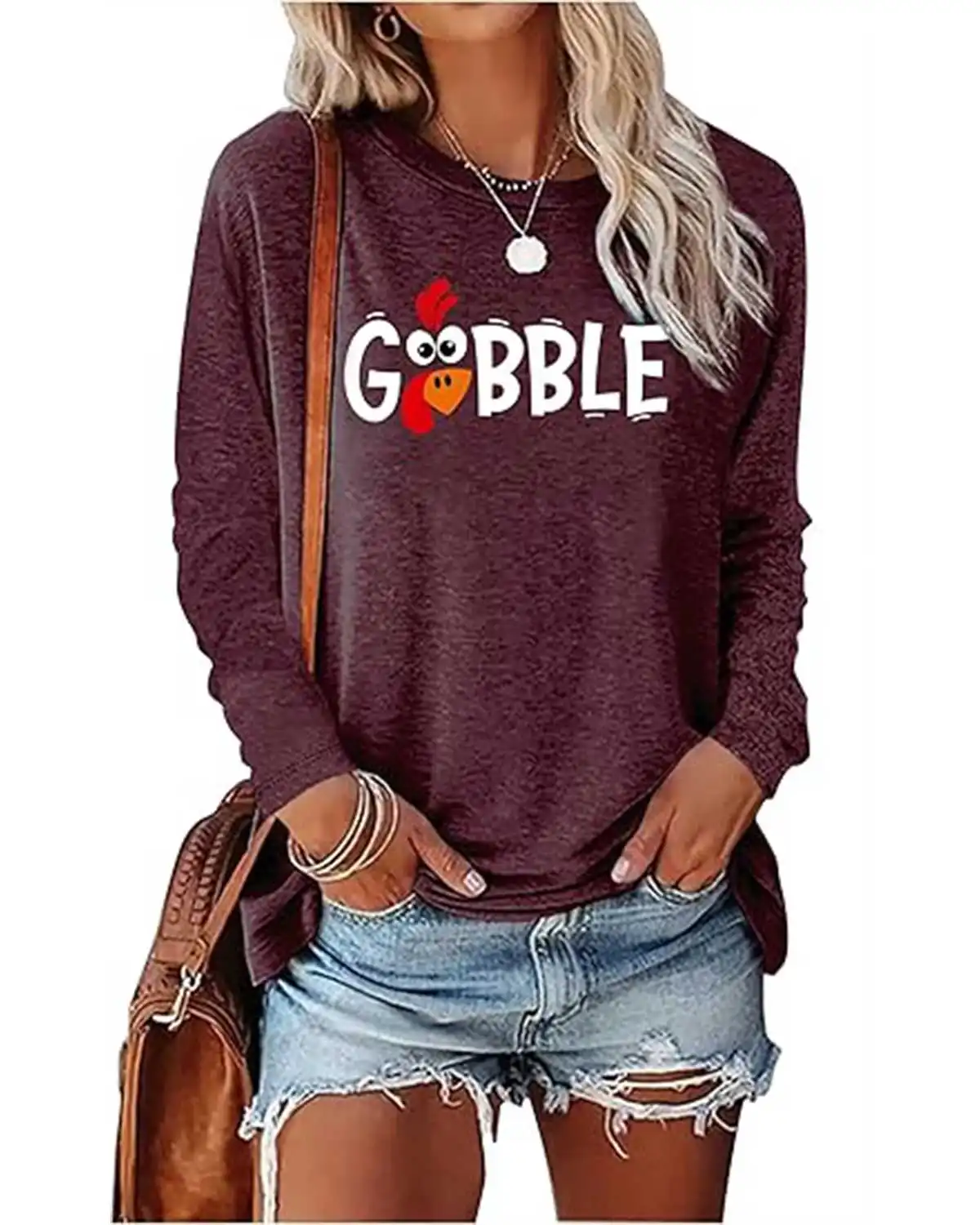 Chuntianran Thankful Blessed Thanksgiving Shirts