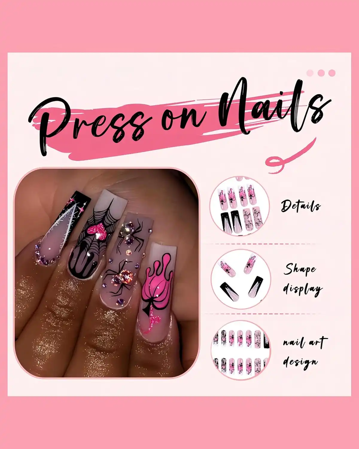 CnSybaris Halloween Press on Nail