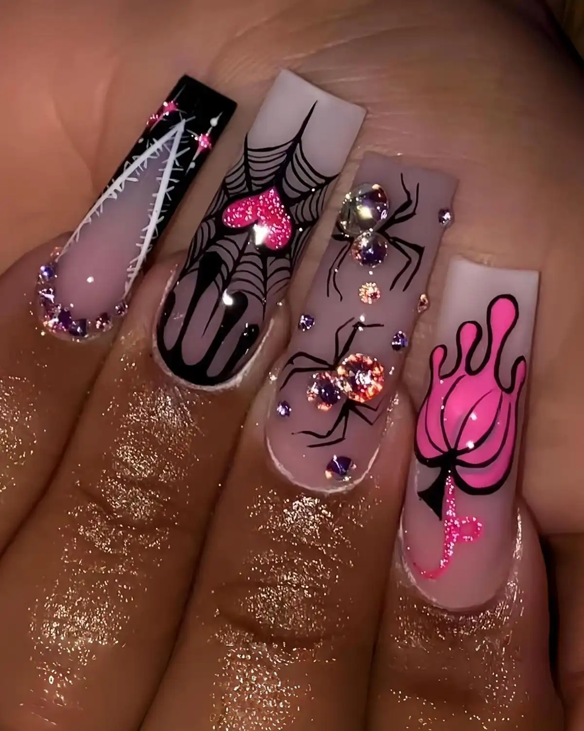 CnSybaris Halloween Press on Nails