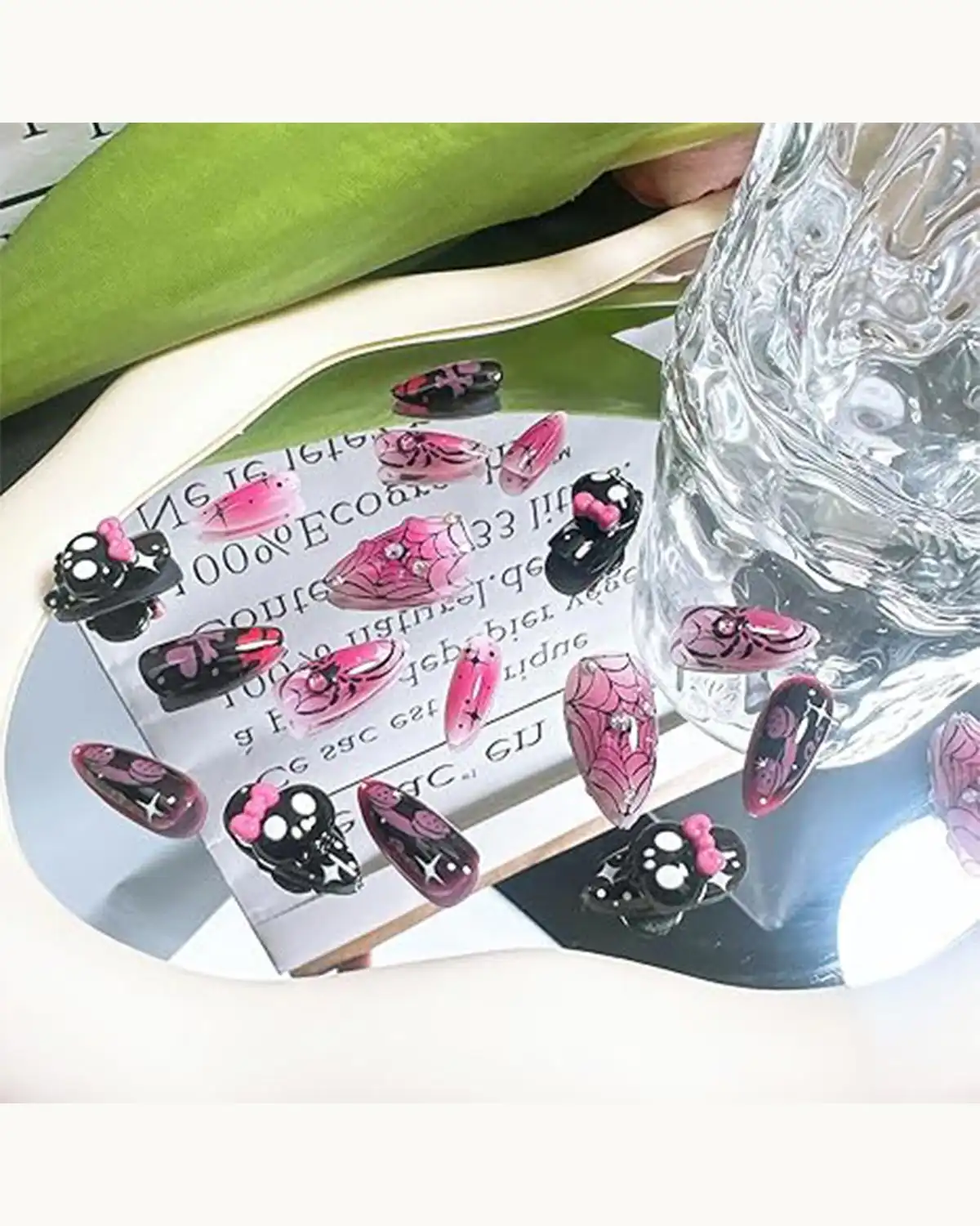 FDSQHSA Halloween Press on Nails for Women