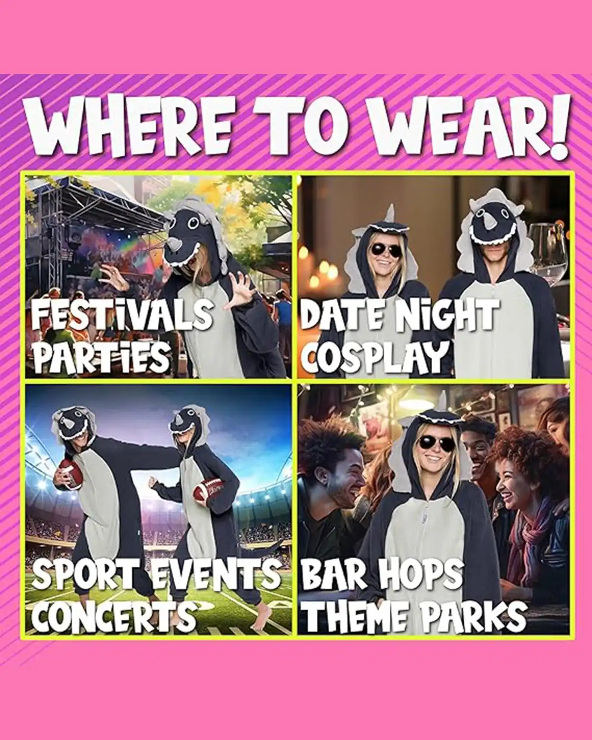 Funziez Adult Onesie Costume for Women