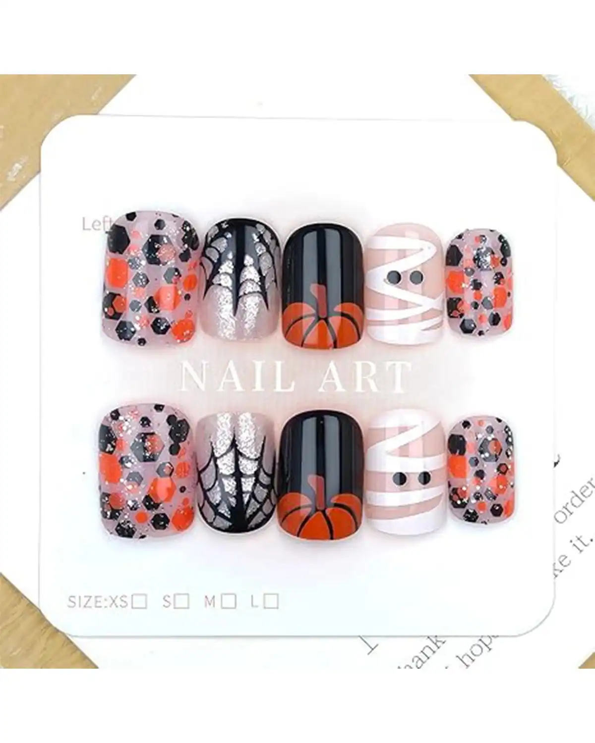 GJJBQTT Halloween Press on Nail for Women