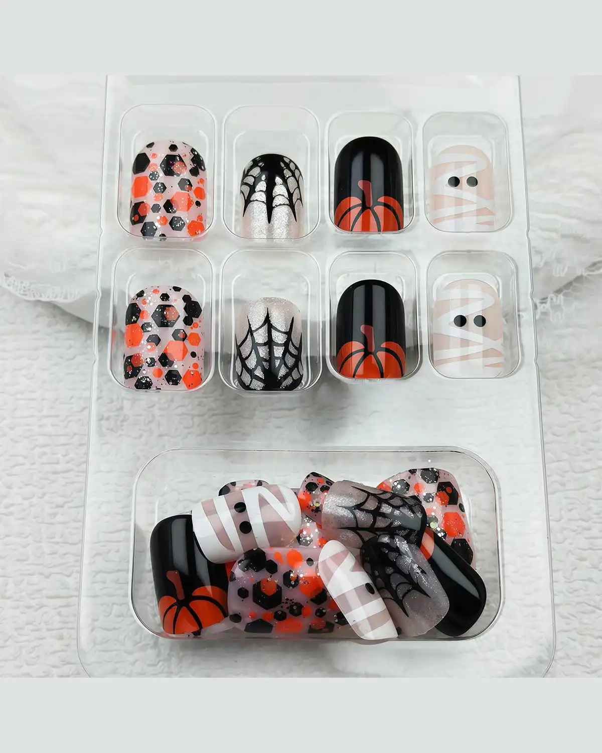 GJJBQTT Halloween Press on Nails for Women