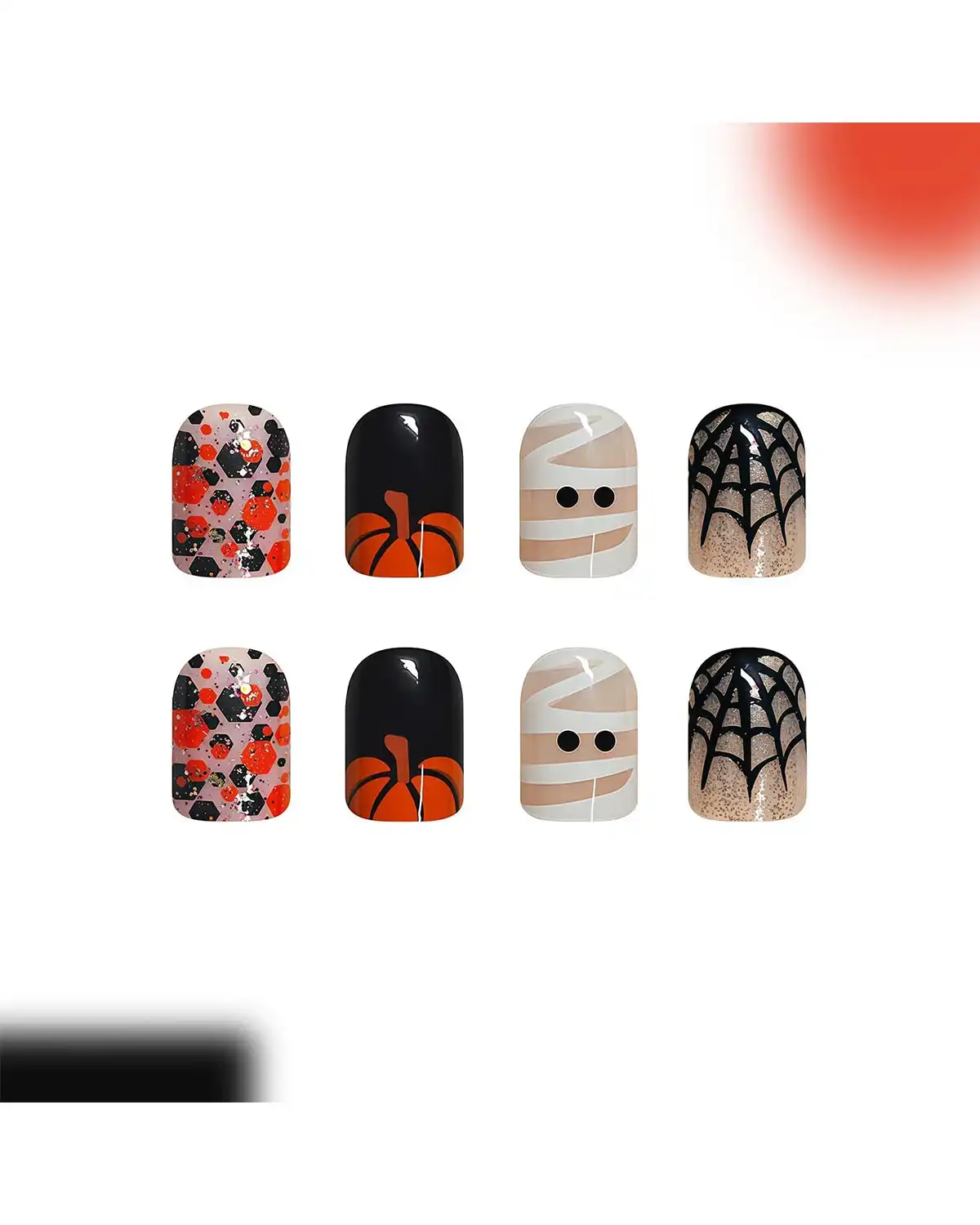 GJJBQTT Halloween Press on Nails for Womens