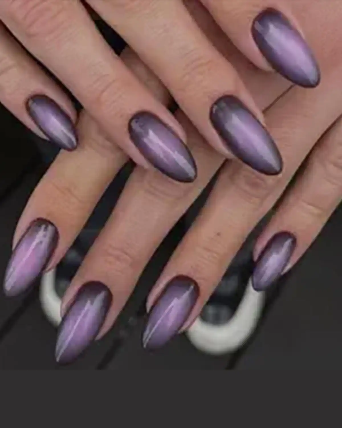 GLAMERMAID Black Pink Ombre Press on Nail