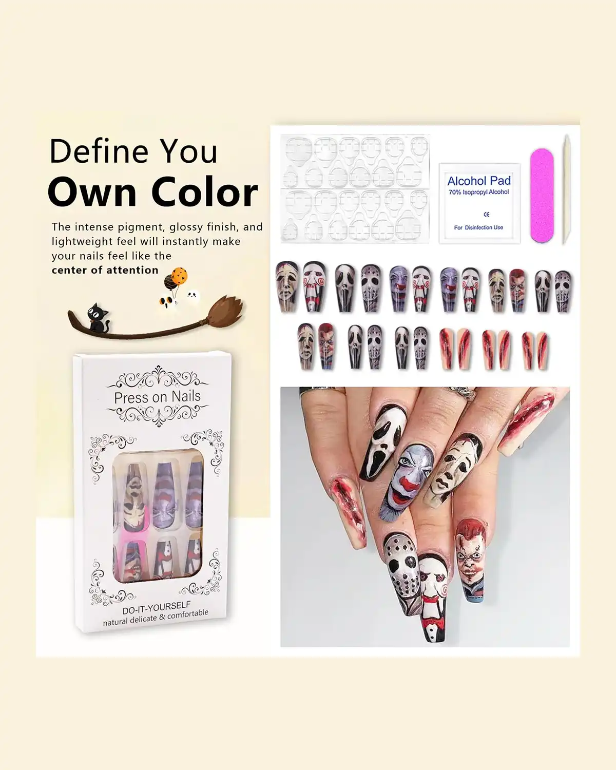 Generic Halloween Press on Nail