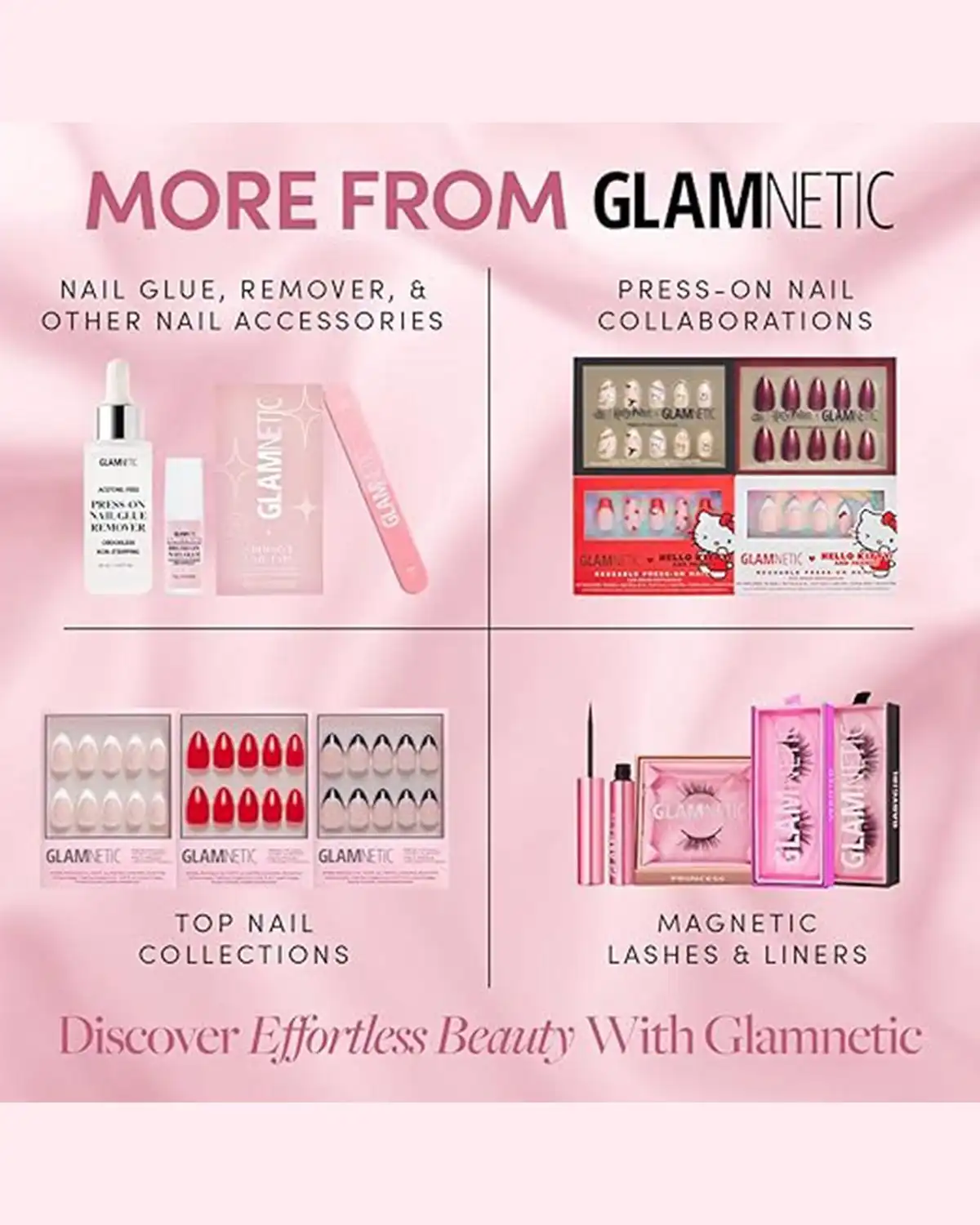 Glamnetic Super Strong Brush On Nails Glue for Women