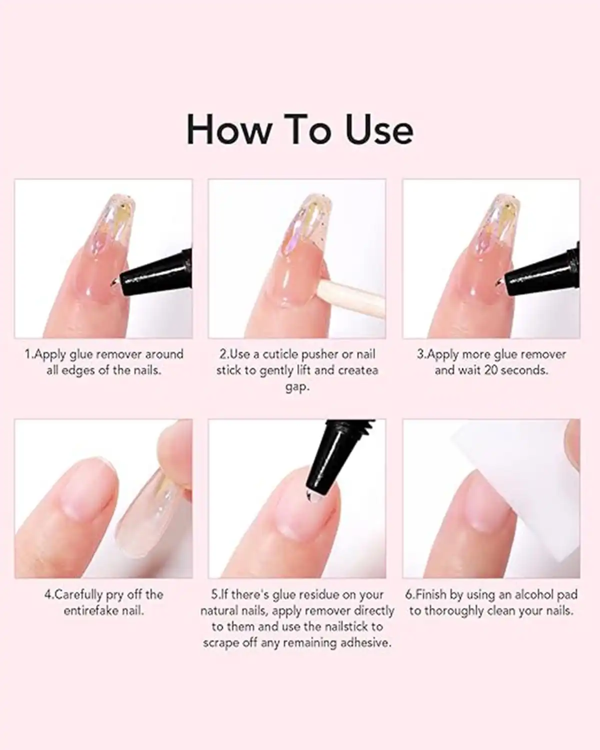 How to Use Curvlife Newly Upgraded Quick Drying Nail Glue Kit