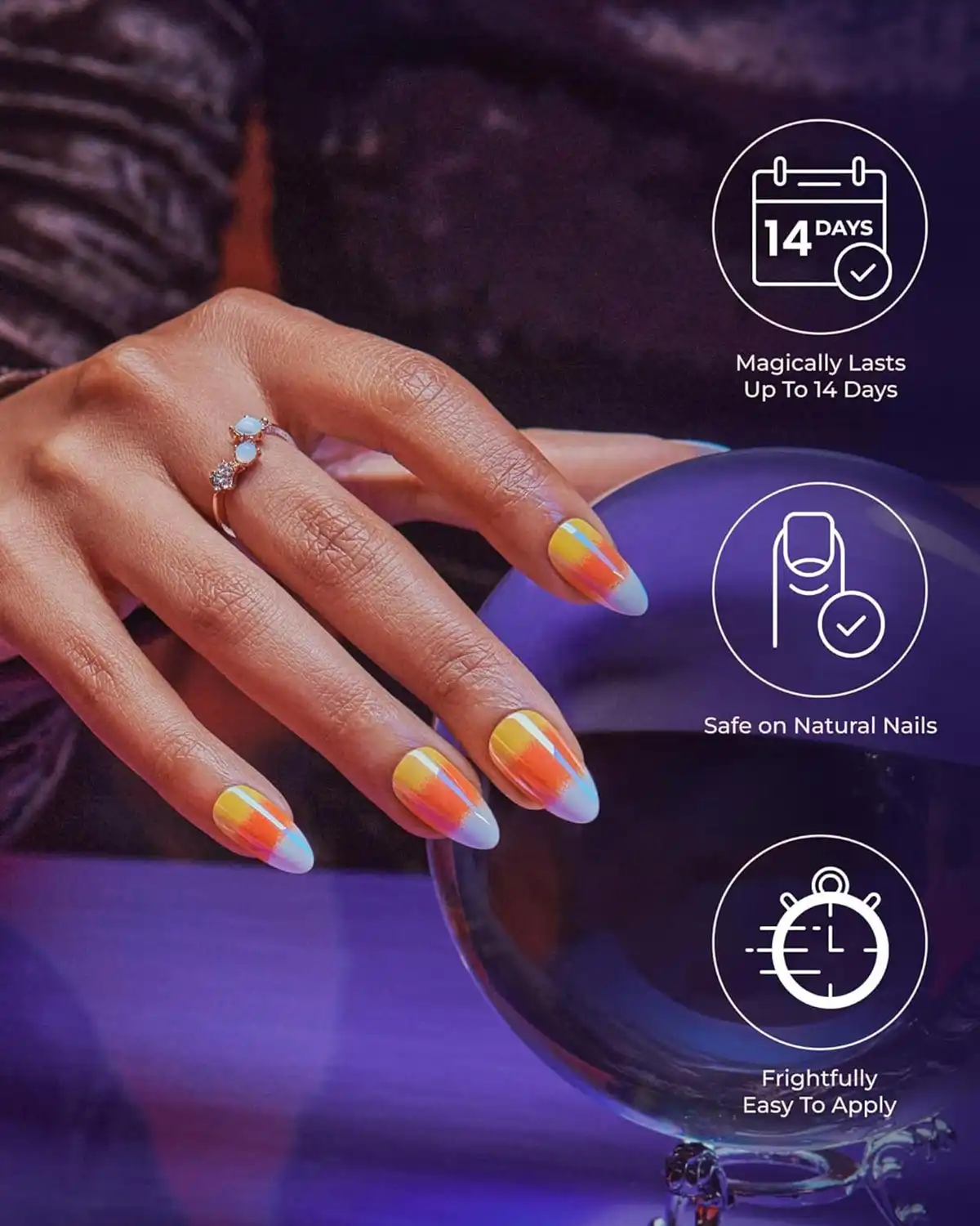 KISS Voguish Fantasy Halloween Press On Nails