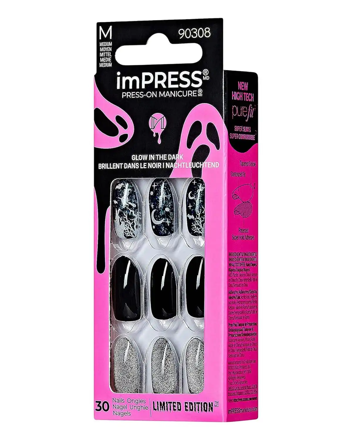 KISS imPRESS PressOn Manicure Halloween Nails for Womens