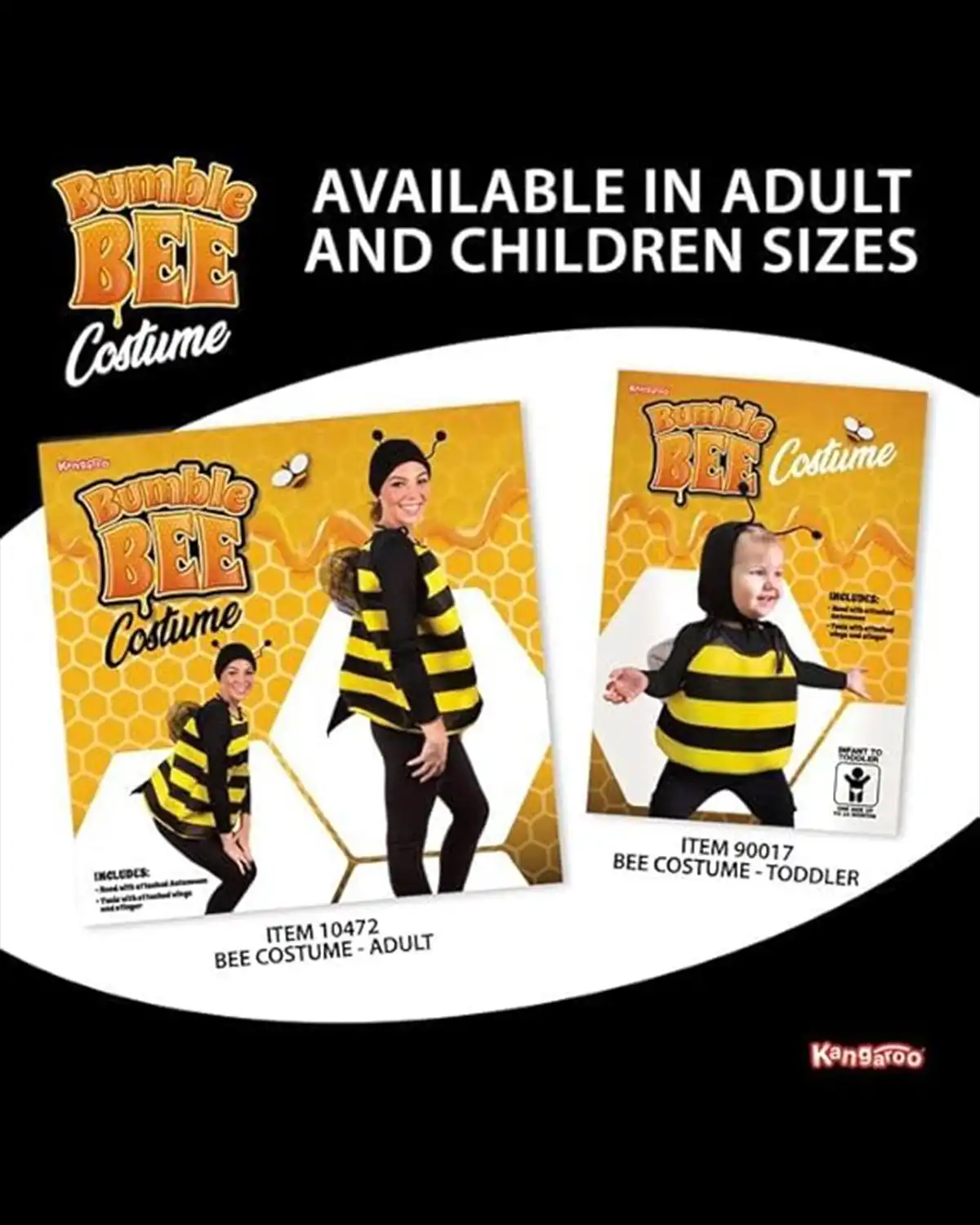 Kangaroo Bumble Bee Cute Halloween Costumes For Women