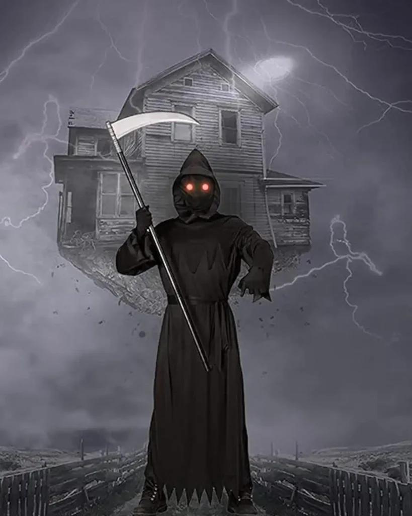 Lomesion Grim Reaper Halloween Costume for Women