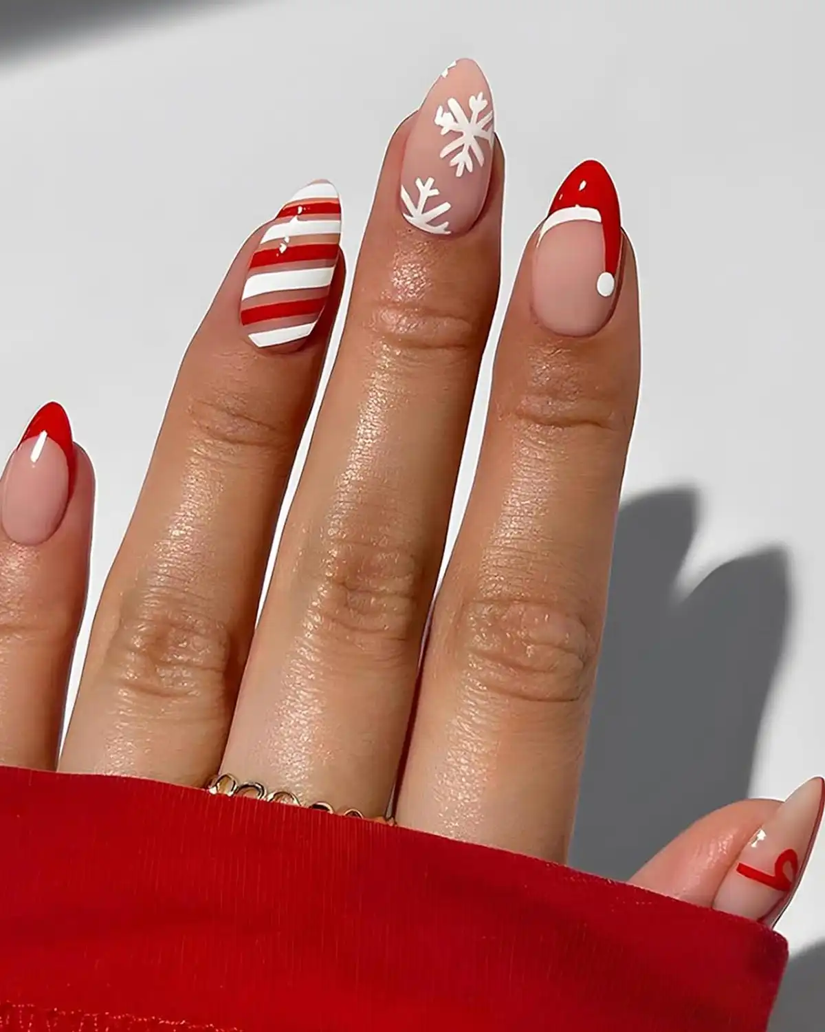 MABKJLF Christmas Press on Nails