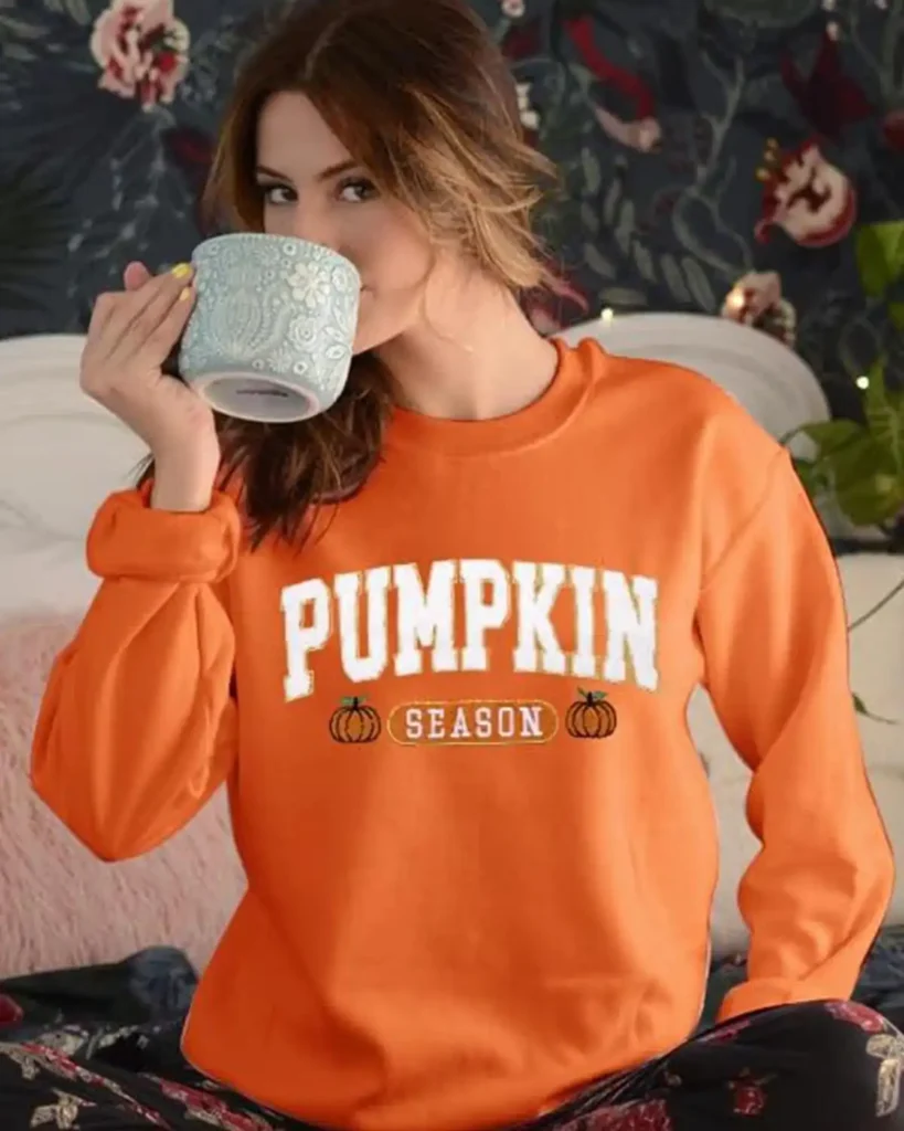 Myhalf Pumpkin Season Sweatshirt Fall Shirt for Women