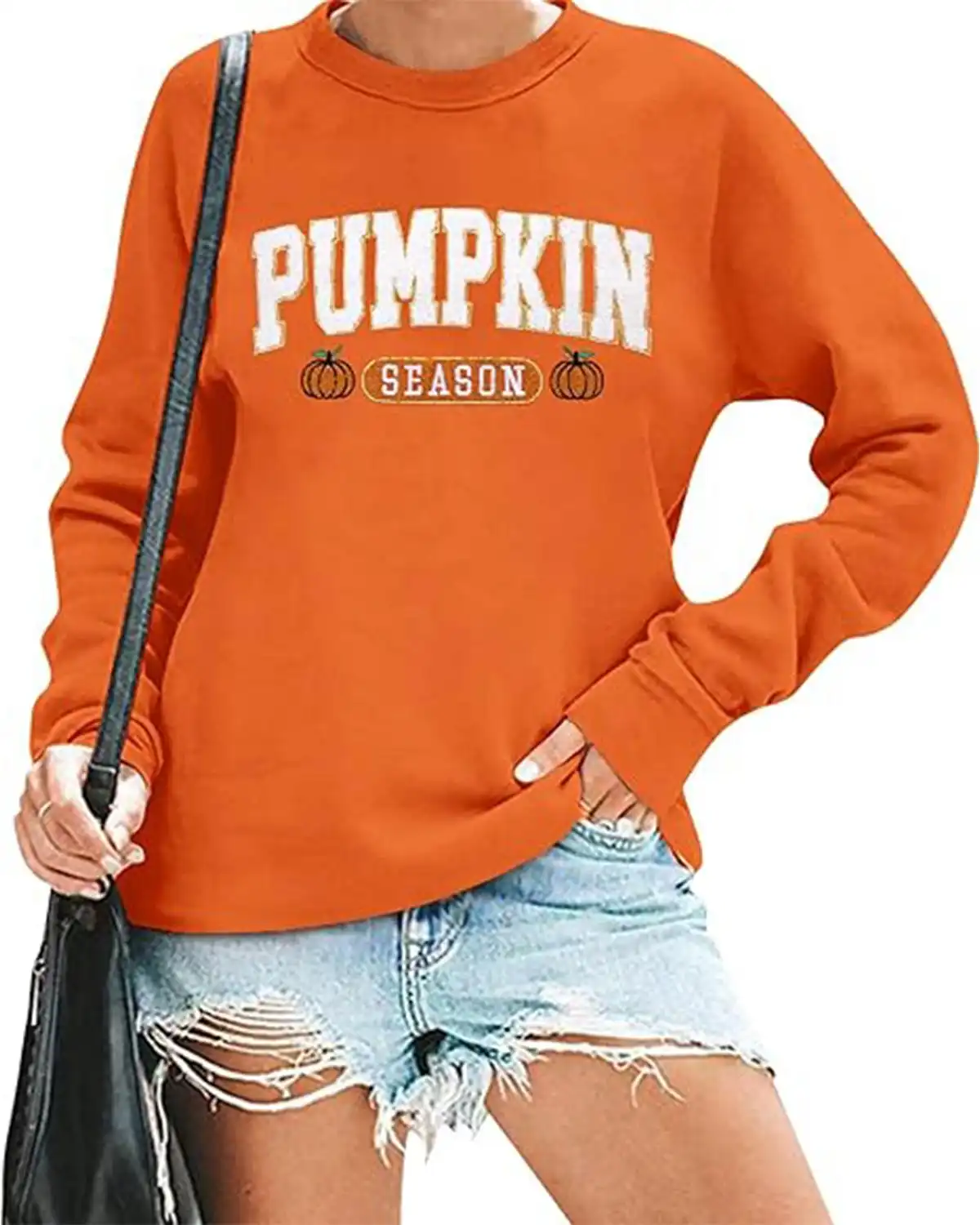Myhalf Pumpkin Season Sweatshirt Fall Shirt for Women