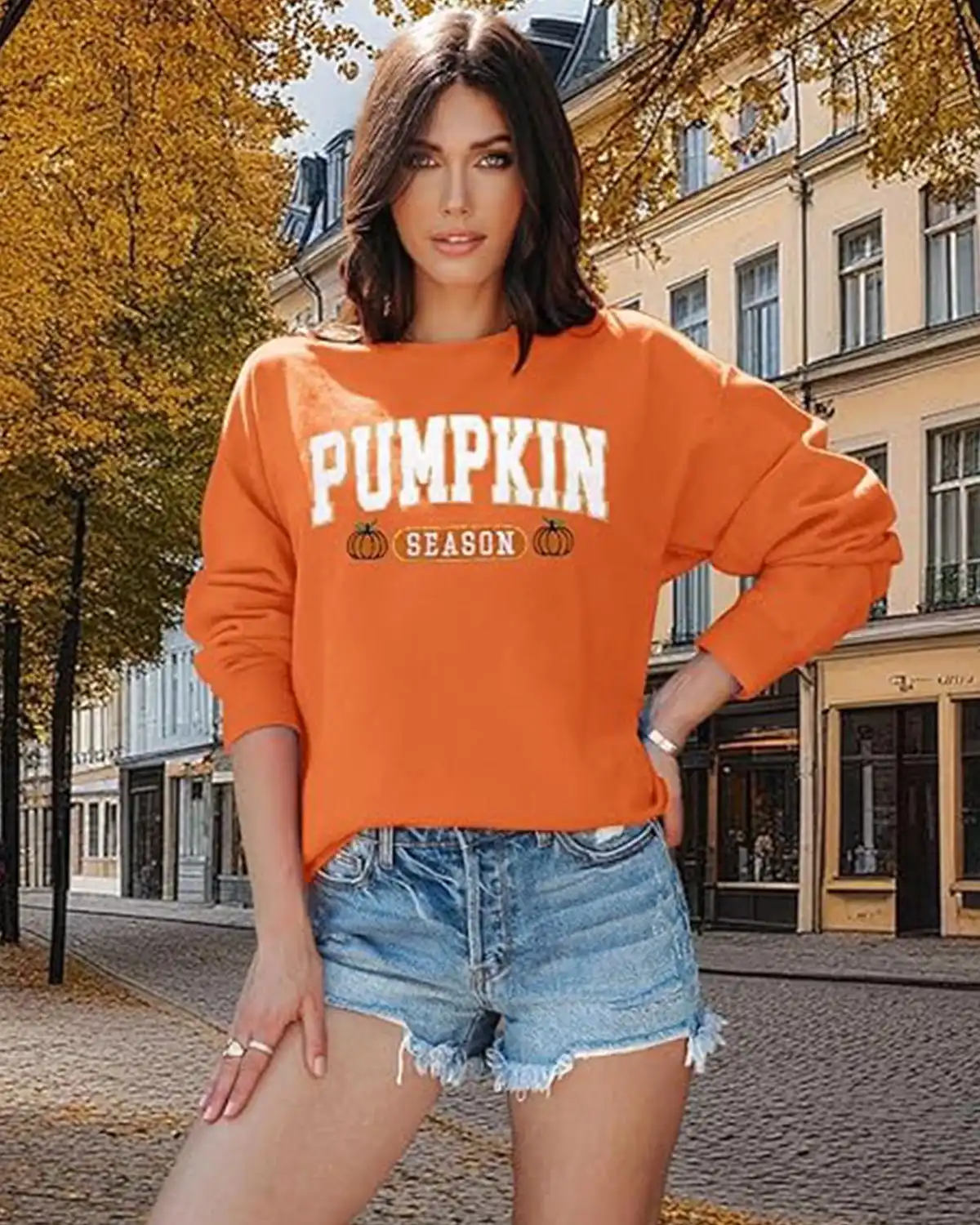 Myhalf Pumpkin Season Sweatshirt Fall Shirt