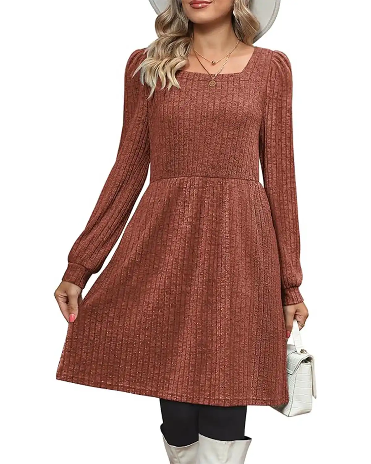 Ofeefan Knit Sweater Dress For Women