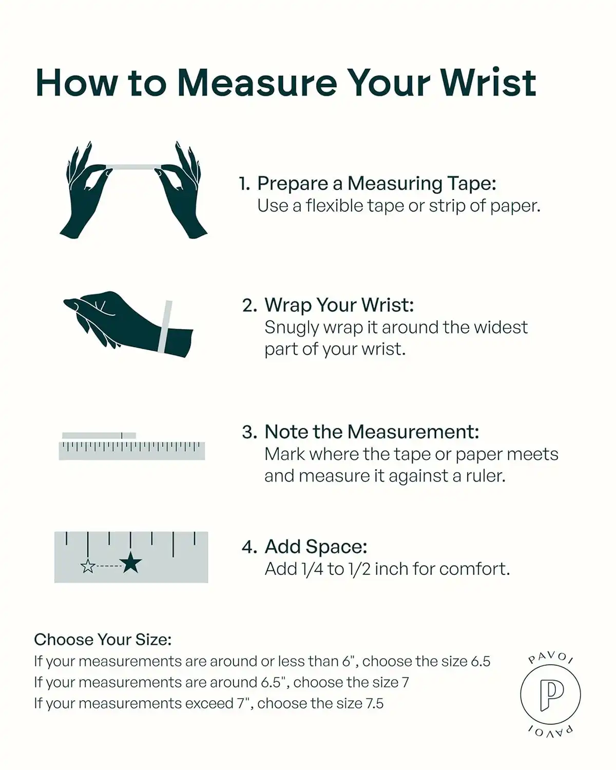 Pavoi 14K Gold Plated 3Mm Cubic Zirconia Classic Tennis Bracelet Measure