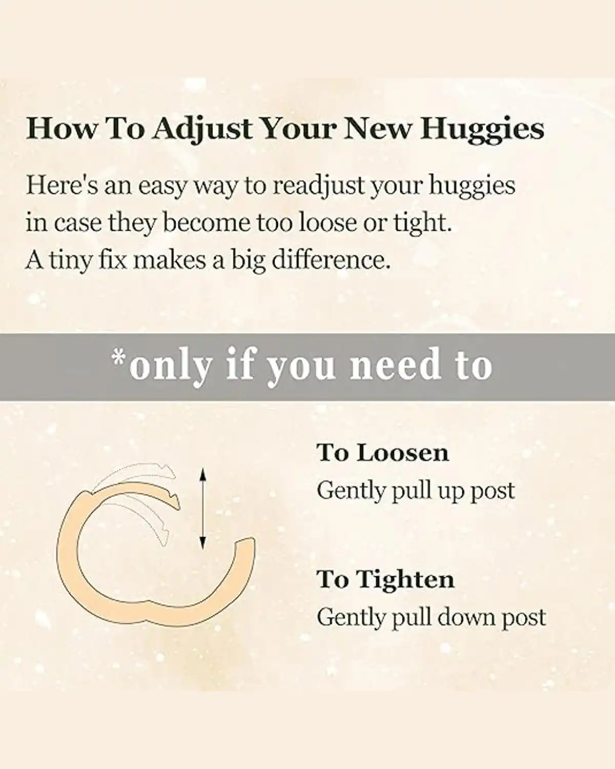 Poxtex Small Gold Huggie Hoop Earrings Set