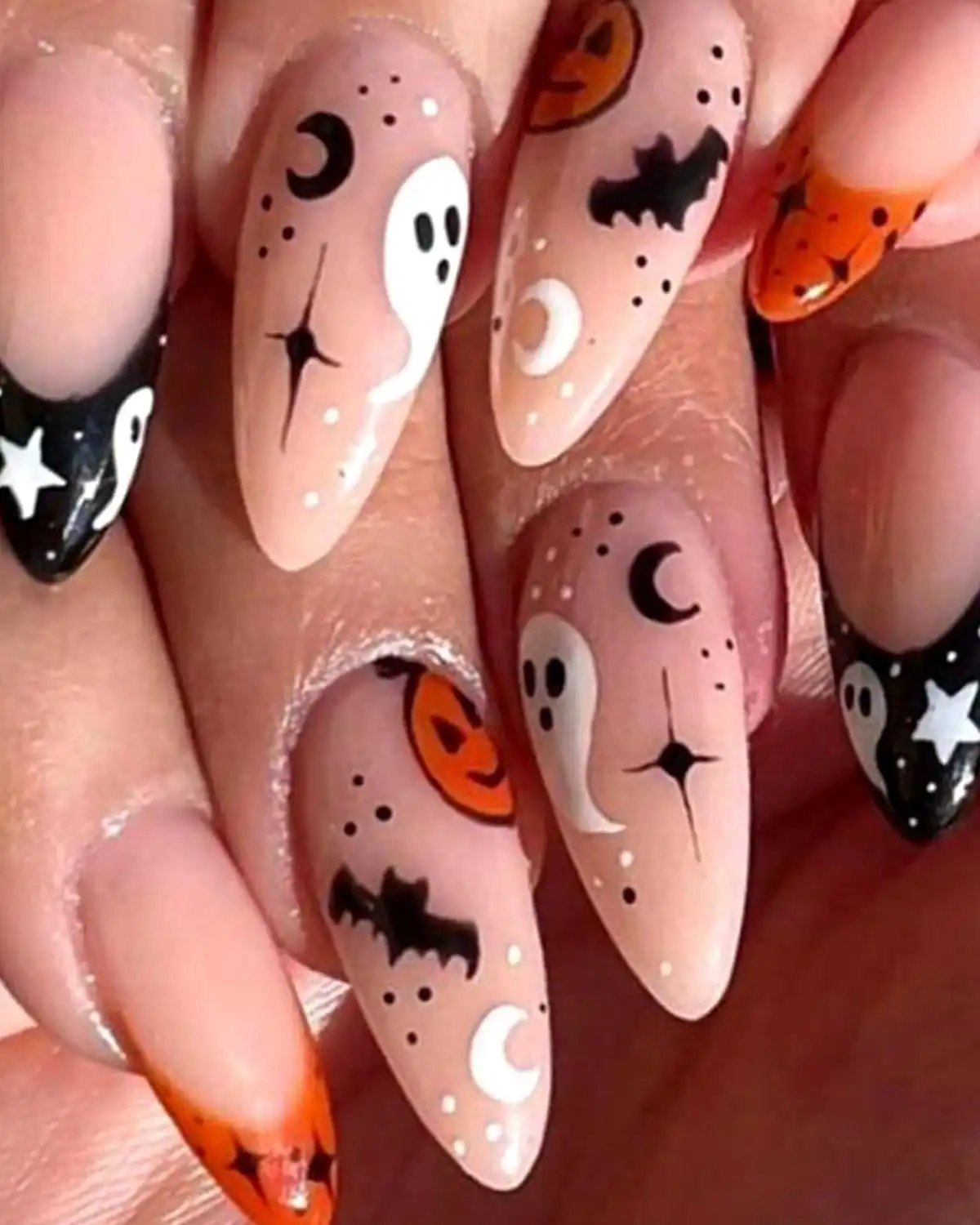 RUPOFUZA Halloween Press on Nails