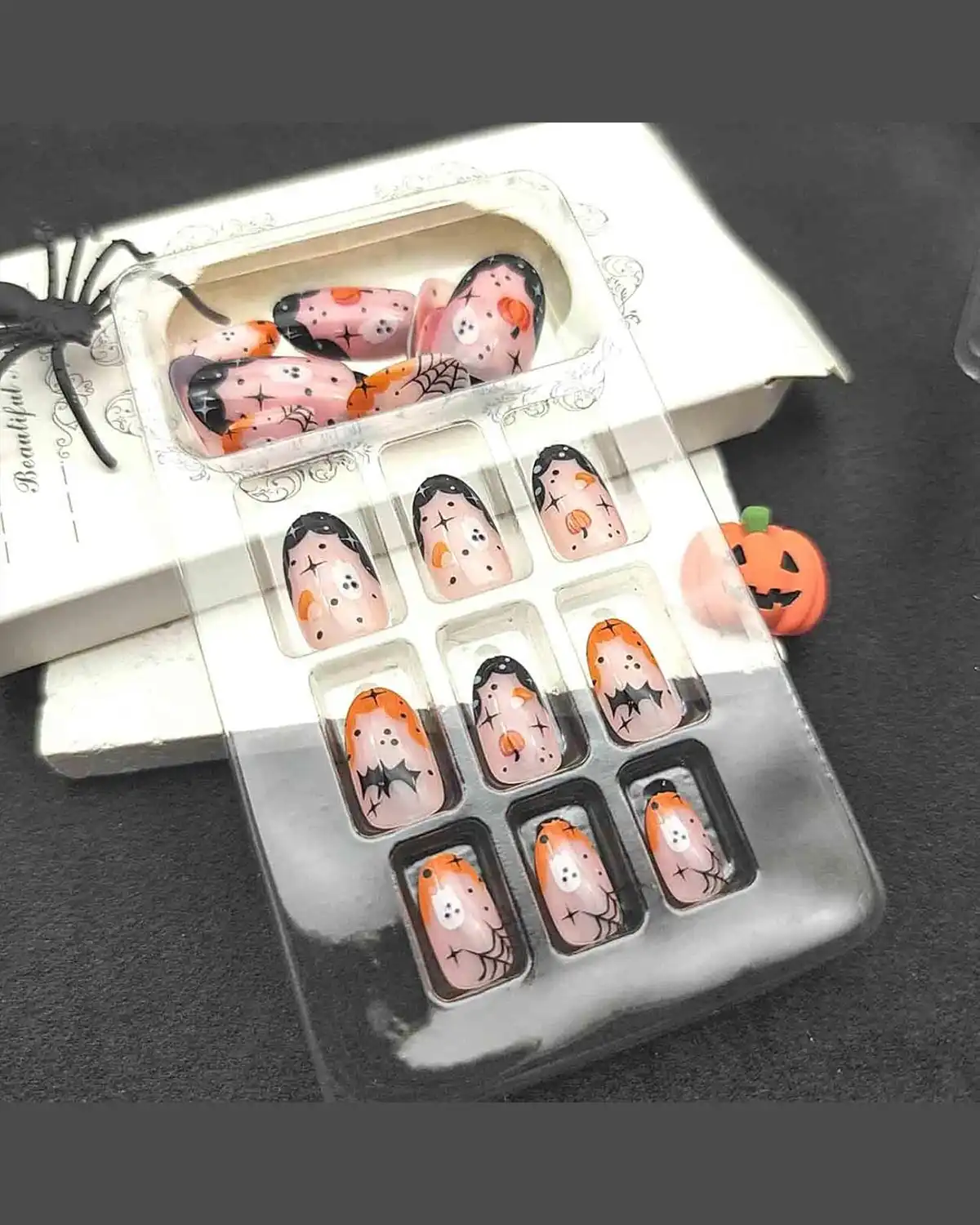 STADWWK Halloween Press on Nails for Women