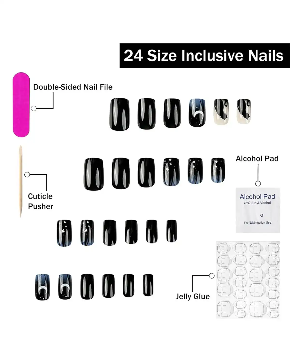 SWEKKE Halloween Press on Nails for Womens