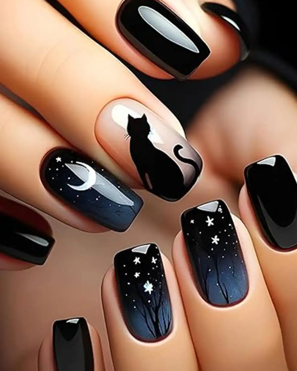 SWEKKE Halloween Press on Nails