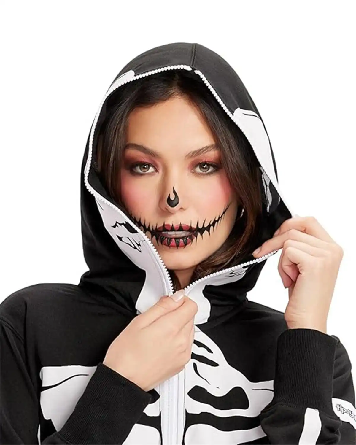 Tipsy Elves Form Fitting Skeleton Bodysuit for Halloween