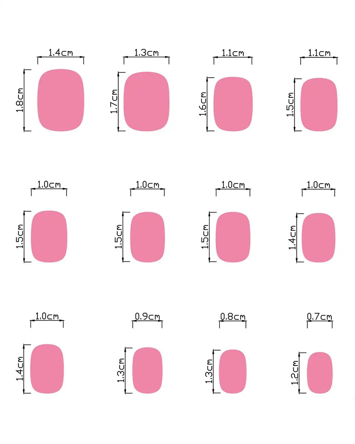 Tyuimhx Red Glitter Christmas Press on Nails