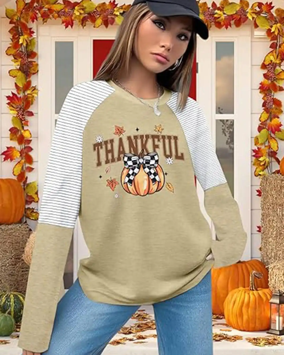 Uniqueone Thanksgiving Shirts for Women