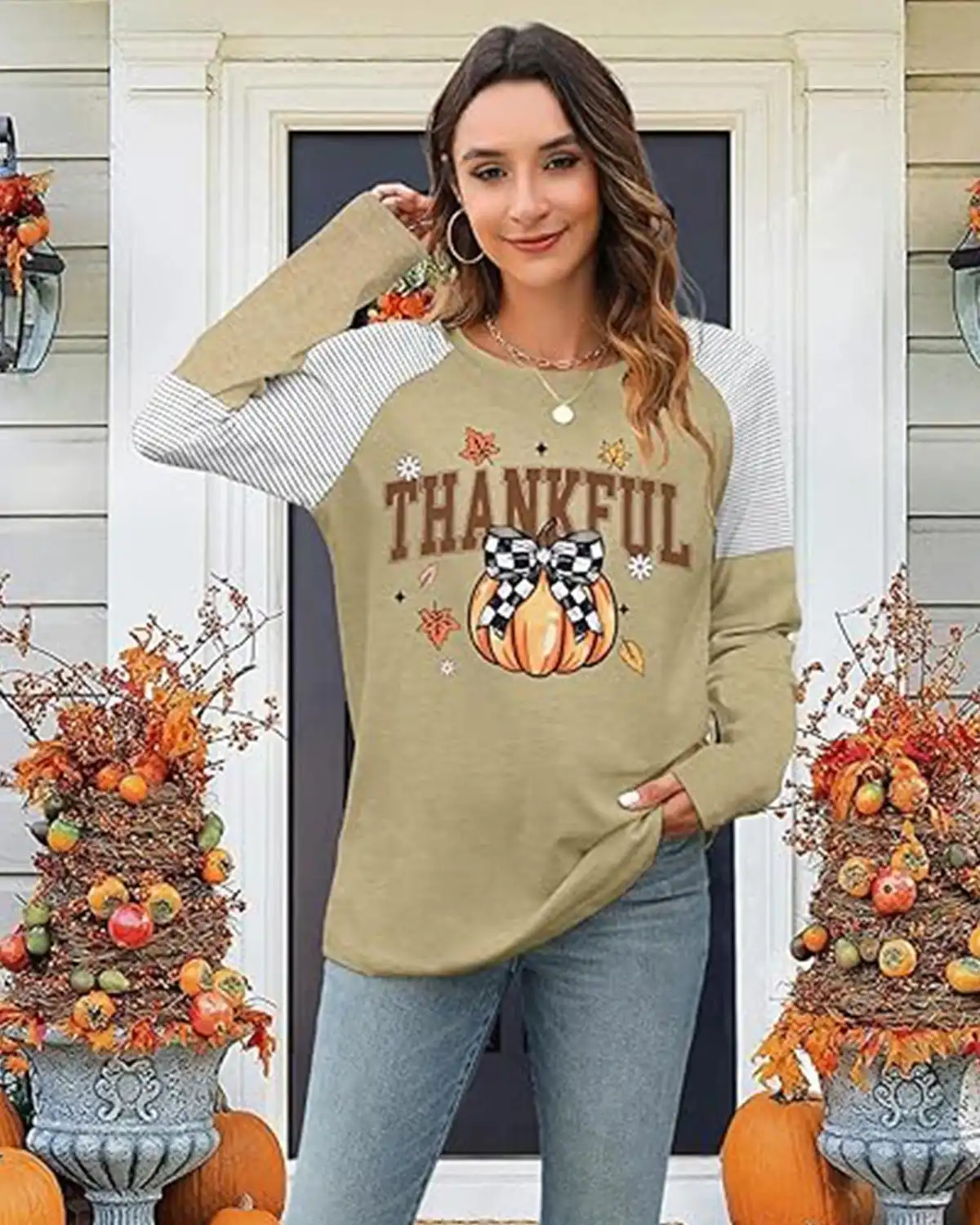 Uniqueone Thanksgiving Shirts for Womens