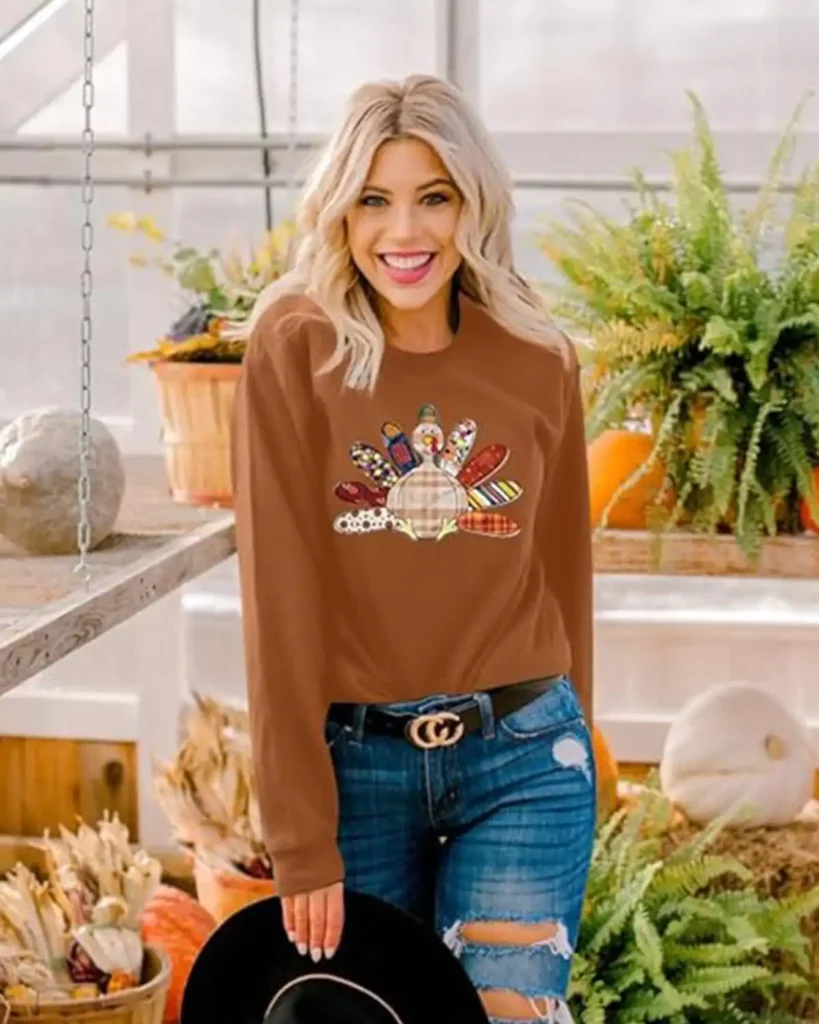 Uniqueone Thanksgiving Sweatshirt for Women