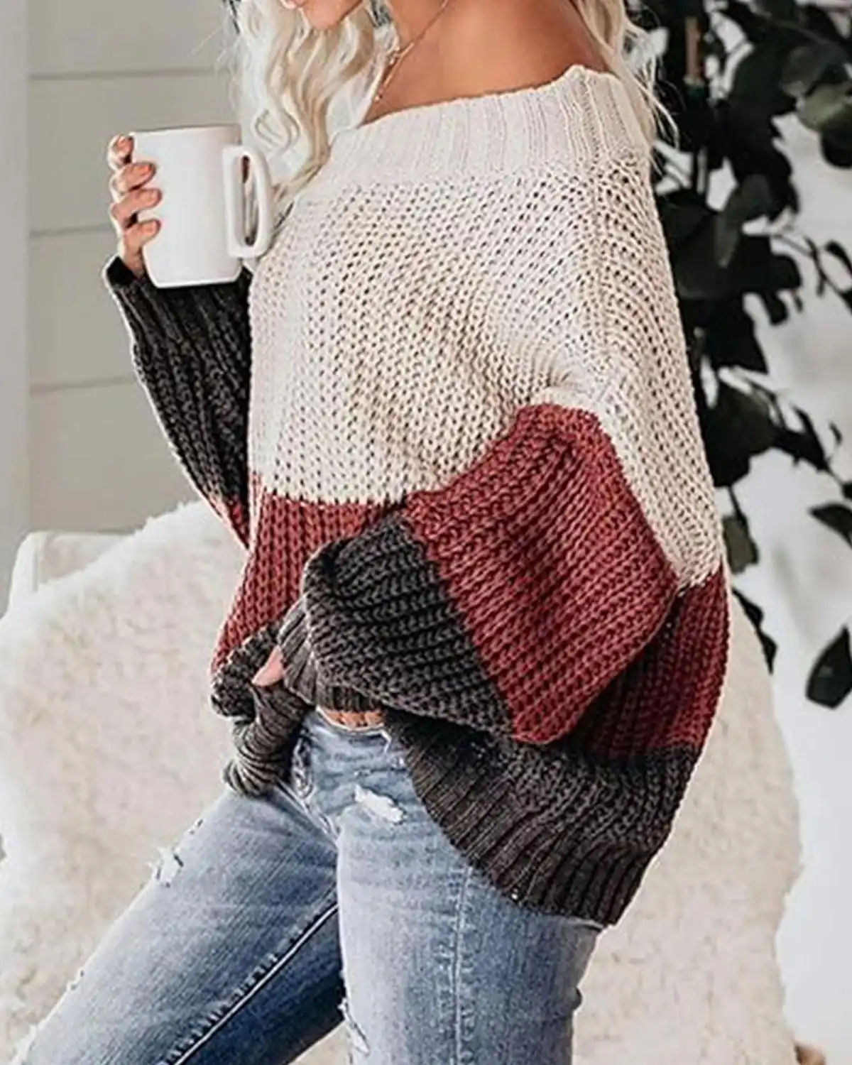 Vimpunec Womens Oversized Sweater