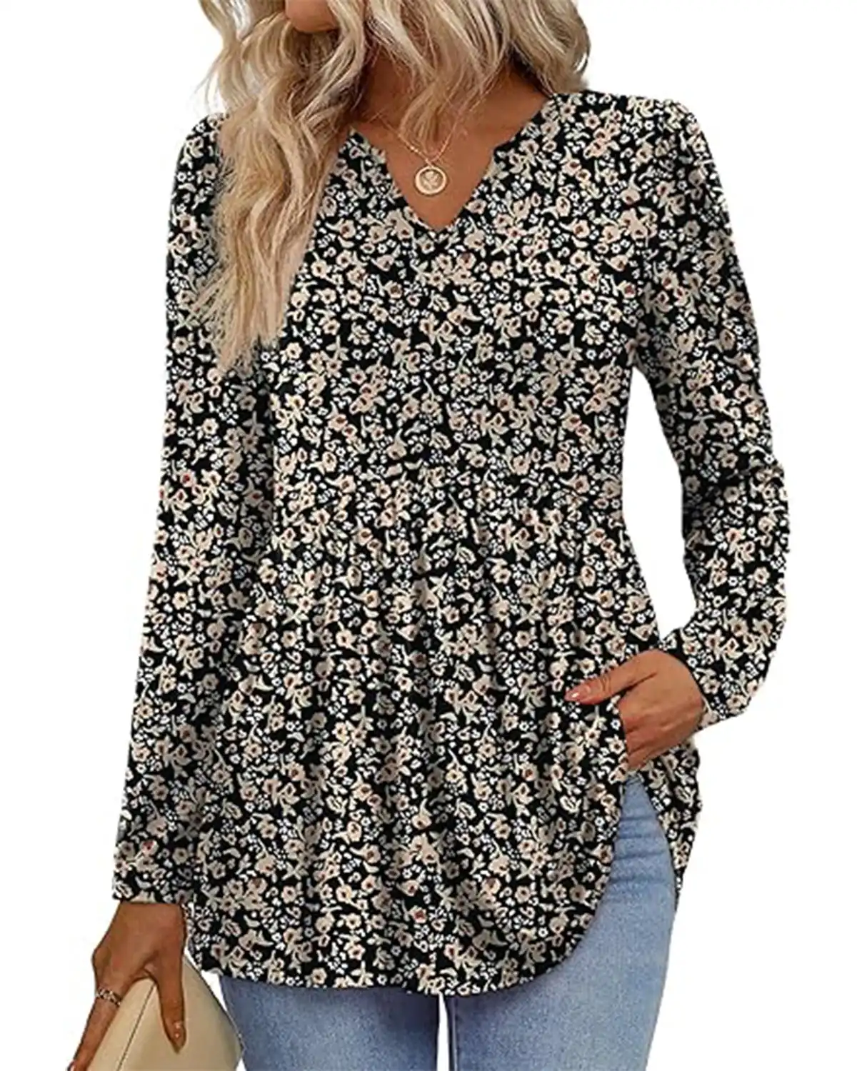 Wiholl Tops Long Sleeve Fall Shirts for Women